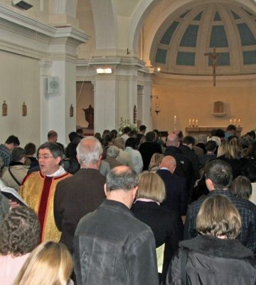 Back in St Laurence Church after refurbishment on Easter Sunday (1)