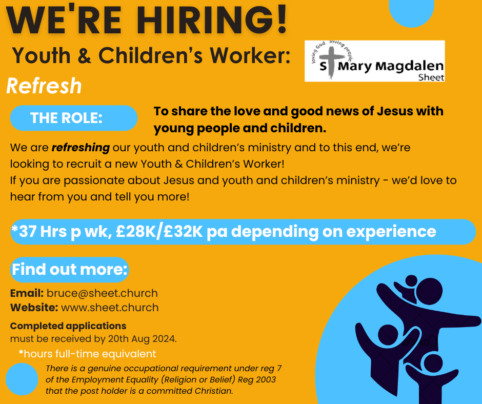 Youth & Children's Worker Advert - (May 24) - Copy